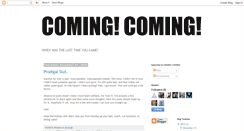 Desktop Screenshot of comingcoming.blogspot.com