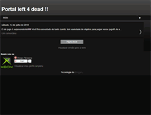 Tablet Screenshot of portalleft4deadxbox360.blogspot.com