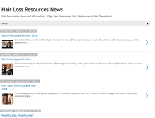 Tablet Screenshot of hair-restoration-resources.blogspot.com