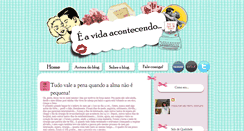 Desktop Screenshot of eavidaacontecendo.blogspot.com