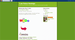 Desktop Screenshot of iamfuturenostalgic.blogspot.com