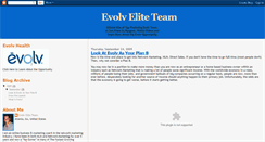 Desktop Screenshot of evolv-elite-team.blogspot.com