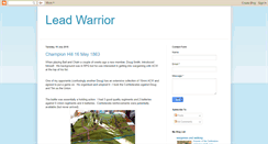 Desktop Screenshot of leadwarriordavek.blogspot.com