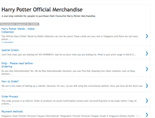 Tablet Screenshot of harrypotterofficialmerchandise.blogspot.com