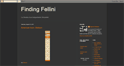 Desktop Screenshot of findingfellini.blogspot.com