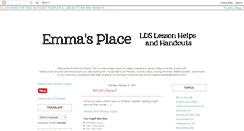 Desktop Screenshot of emmasplacetobe.blogspot.com