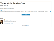 Tablet Screenshot of matthewdowsmithoriginalart.blogspot.com