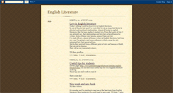 Desktop Screenshot of englishliterature-1.blogspot.com