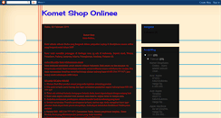 Desktop Screenshot of kometshoponlinee.blogspot.com