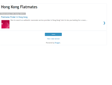 Tablet Screenshot of hongkongflatmates.blogspot.com