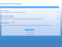 Tablet Screenshot of chewed-pencil.blogspot.com