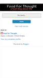 Mobile Screenshot of foodforthoughtinc.blogspot.com