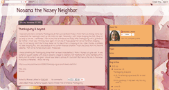 Desktop Screenshot of nosanathenoseyneighbor.blogspot.com