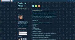 Desktop Screenshot of earthtoanna.blogspot.com