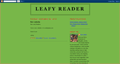 Desktop Screenshot of leafyreader.blogspot.com