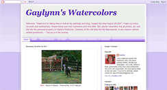 Desktop Screenshot of gaylynnswatercolors.blogspot.com