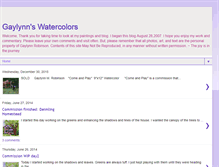 Tablet Screenshot of gaylynnswatercolors.blogspot.com
