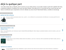 Tablet Screenshot of dejaluquelquepart.blogspot.com