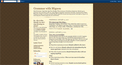 Desktop Screenshot of grammarwithmignon.blogspot.com
