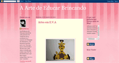 Desktop Screenshot of aartedeeducarbrincando.blogspot.com