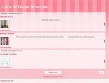 Tablet Screenshot of aartedeeducarbrincando.blogspot.com
