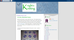 Desktop Screenshot of knightsknitting.blogspot.com