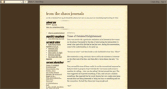 Desktop Screenshot of chaosjournals.blogspot.com