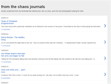 Tablet Screenshot of chaosjournals.blogspot.com