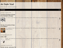 Tablet Screenshot of deoudestad.blogspot.com