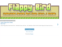Tablet Screenshot of flappybirdhack-cheat.blogspot.com