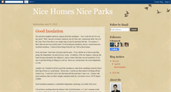 Desktop Screenshot of nicehomesniceparks.blogspot.com