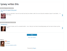 Tablet Screenshot of lynseywritesthis.blogspot.com