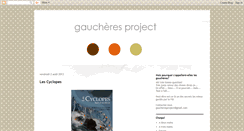 Desktop Screenshot of gaucheresproject.blogspot.com