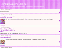 Tablet Screenshot of ladybugstamperscraftsite.blogspot.com