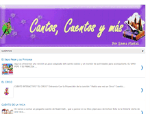 Tablet Screenshot of cantoscuentosymas.blogspot.com