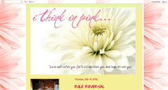 Desktop Screenshot of i-think-in-pink.blogspot.com