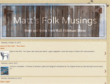 Tablet Screenshot of mattfolkmuse.blogspot.com