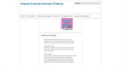 Desktop Screenshot of magangdijepang-lowongandijepang.blogspot.com