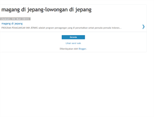 Tablet Screenshot of magangdijepang-lowongandijepang.blogspot.com