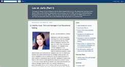 Desktop Screenshot of lexetjurispart1.blogspot.com