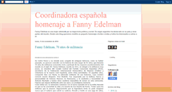 Desktop Screenshot of fannyedelmanespana.blogspot.com