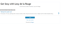 Tablet Screenshot of lexydelarouge.blogspot.com