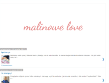 Tablet Screenshot of lovemalinowe.blogspot.com