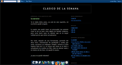 Desktop Screenshot of clasicodelasemana.blogspot.com