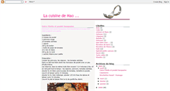 Desktop Screenshot of cuisinedemao.blogspot.com
