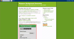 Desktop Screenshot of myspacebackgroundgenerator.blogspot.com
