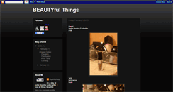 Desktop Screenshot of beautyfulthings.blogspot.com