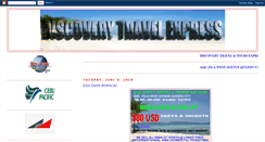 Desktop Screenshot of discoverytravelandtoursexpress.blogspot.com