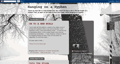 Desktop Screenshot of hangingonahyphen.blogspot.com