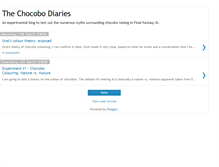 Tablet Screenshot of chocobodiaries.blogspot.com